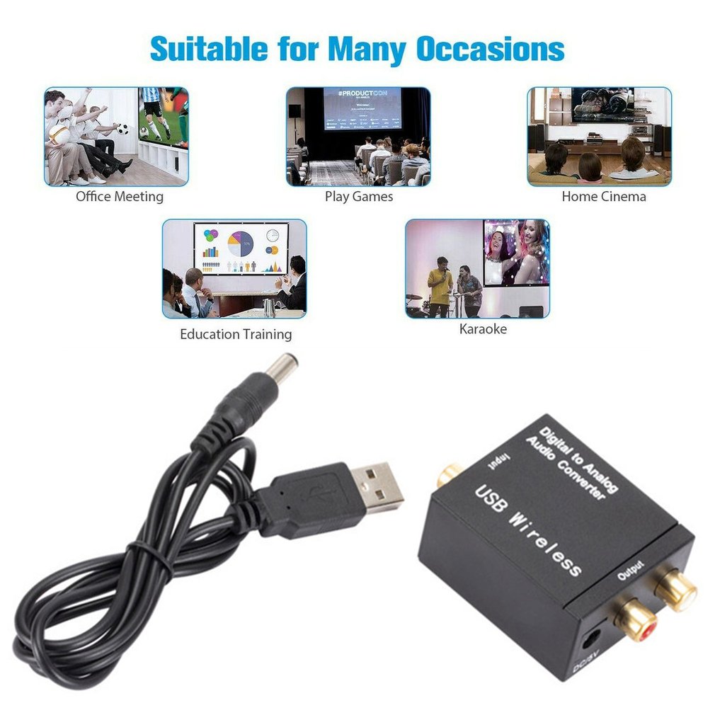 Headphone Amplifier Dac - 디지털-아날로그 오디오 변환기 3.5MM 잭 2*RCA