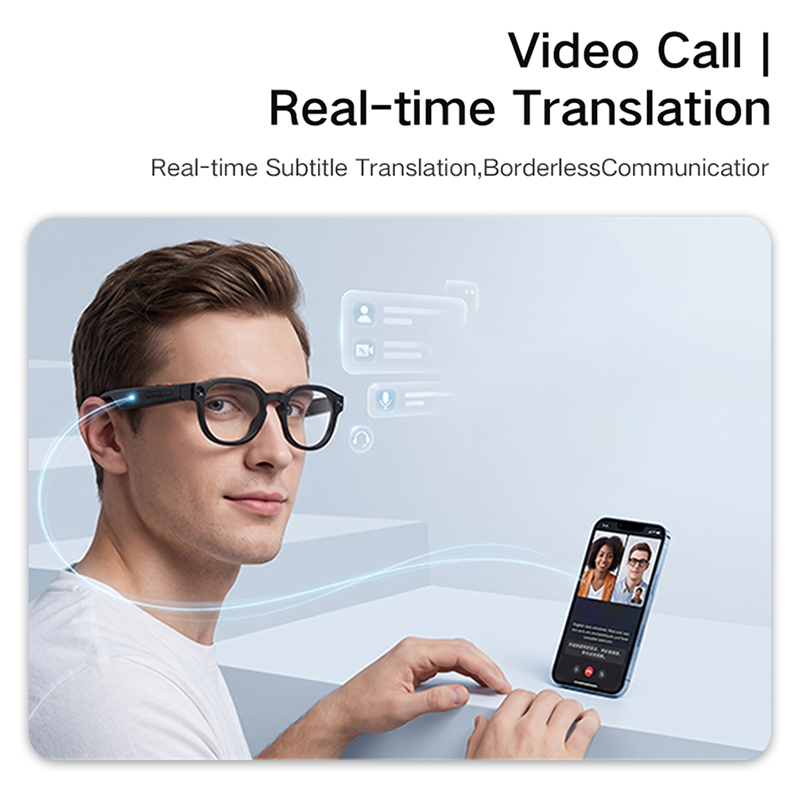 레노버 G6 스마트 안경 8MP 카메라 블루투스 통화  - Audio Music Image 리뷰 및 가격
