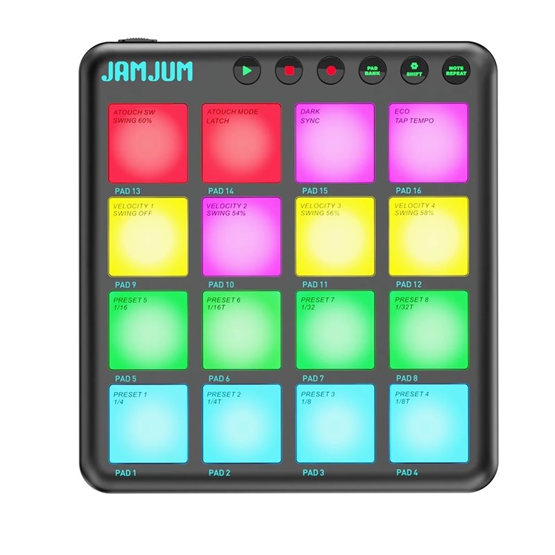 【여행 필수품】JAMJUM MIDI 컨트롤러 16키 다 - Midi Controller Pad 리뷰 및 가격